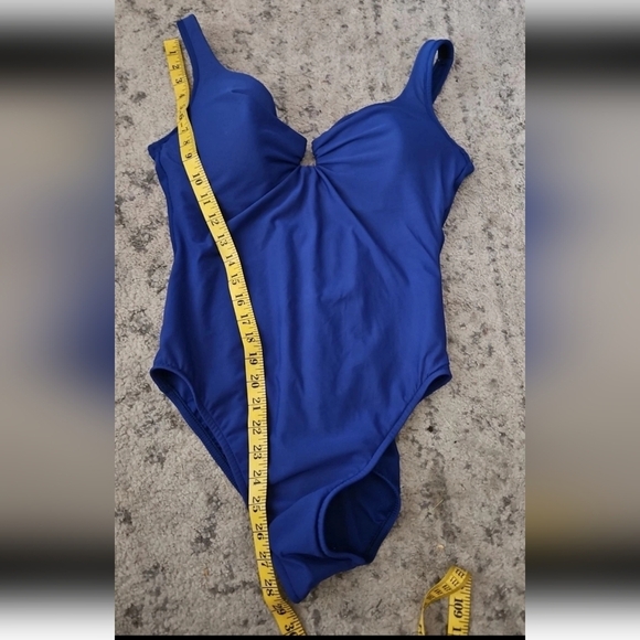 Miraclesuit Womens Blue Must Have Escape One Piece Tummy Control Bathing Suit 14 - Picture 14 of 14